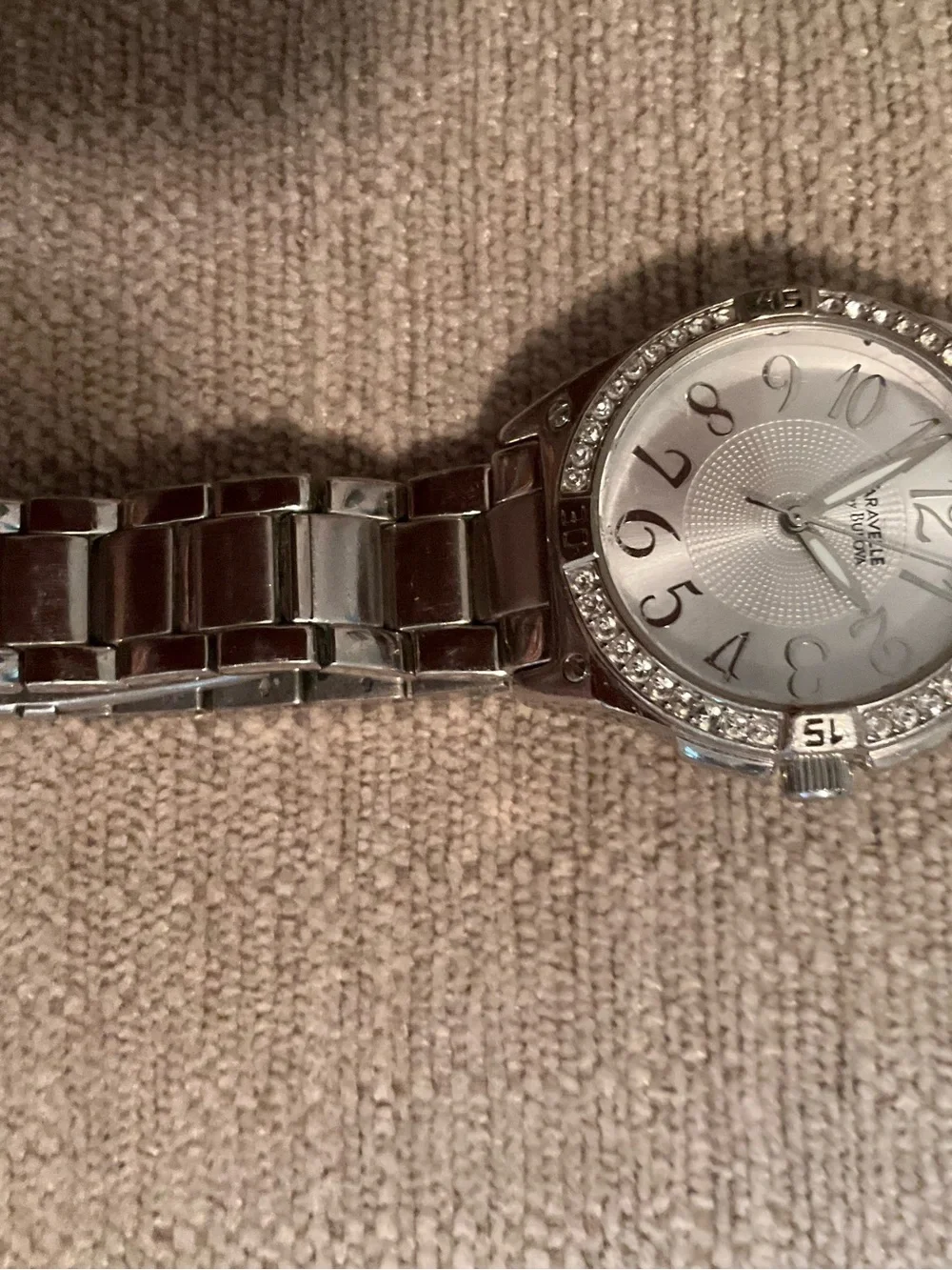 Silver Crystal-Accent Women's Bracelet Watch